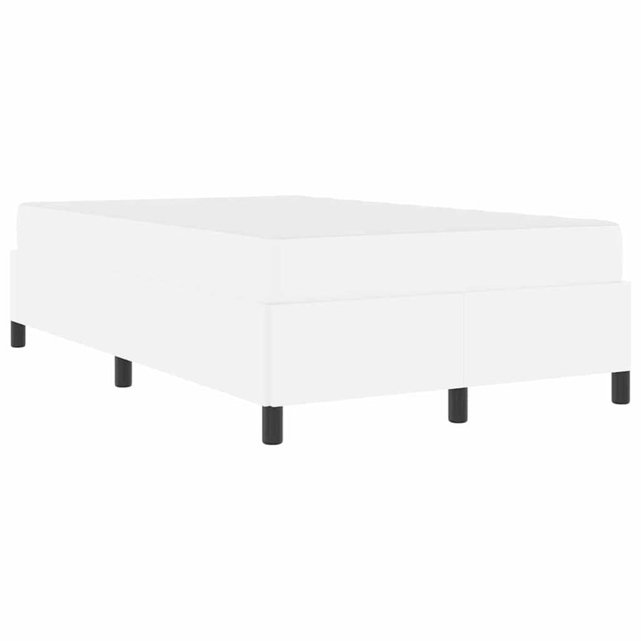 Bedframe met matras Wit 120 x 200 cm Kunstleer