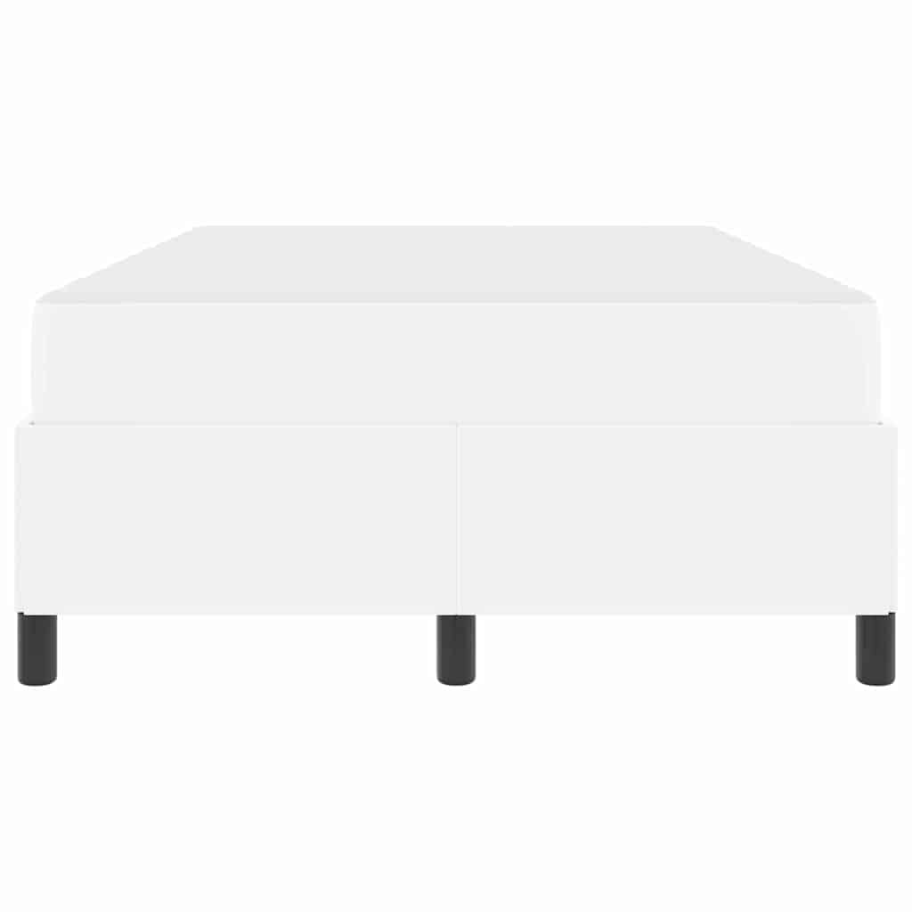 Bedframe met matras Wit 120 x 200 cm Kunstleer