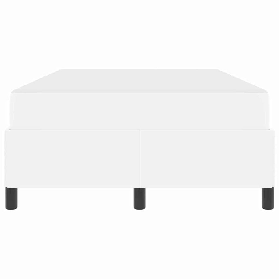 Bedframe met matras Wit 120 x 200 cm Kunstleer