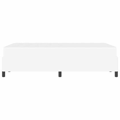 Bedframe met matras Wit 120 x 200 cm Kunstleer