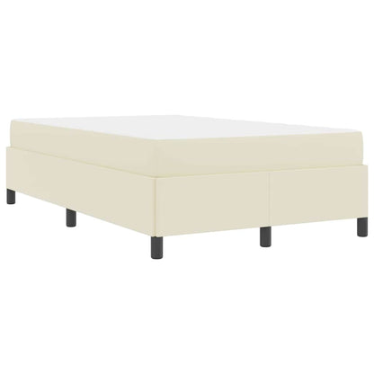 Bedframe met matras Crème 120 x 200 cm Stof