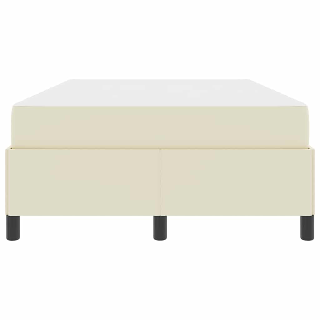 Bedframe met matras Crème 120 x 200 cm Stof