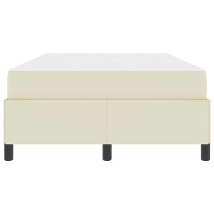 Bedframe met matras Crème 120 x 200 cm Stof