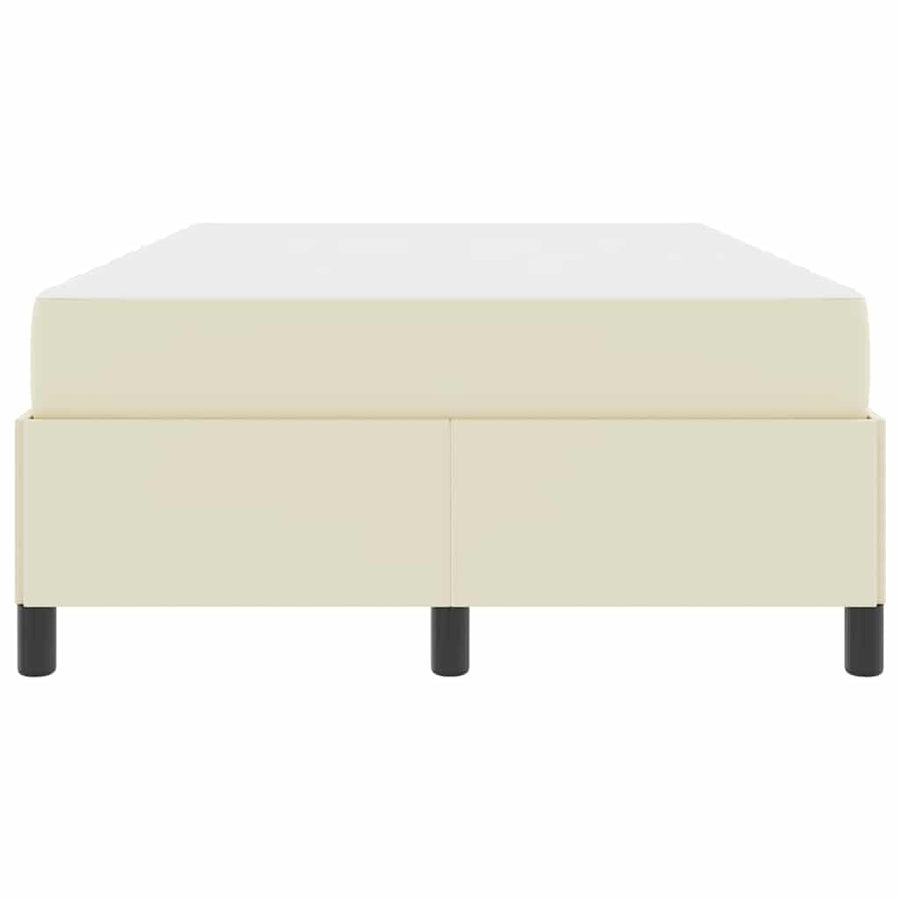 Bedframe met matras Crème 120 x 200 cm Stof