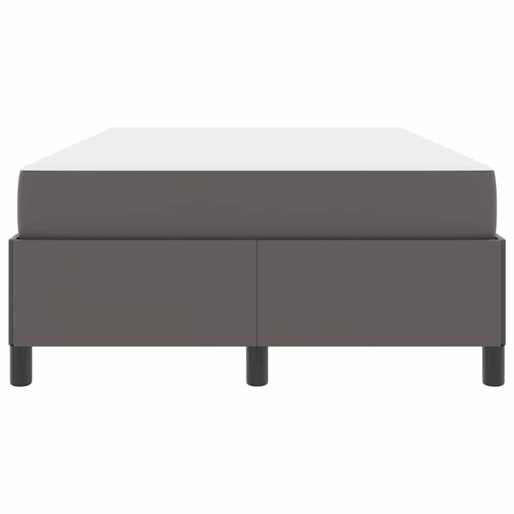 Bedframe met matras Grijs 120 x 200 cm Kunstleer