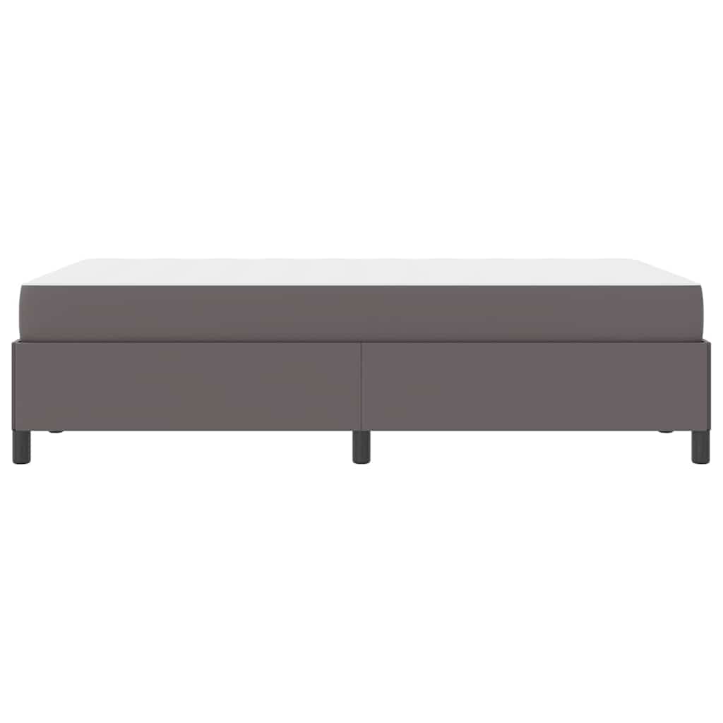Bedframe met matras Grijs 120 x 200 cm Kunstleer