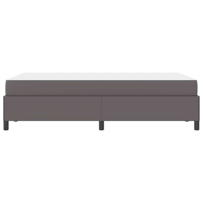 Bedframe met matras Grijs 120 x 200 cm Kunstleer