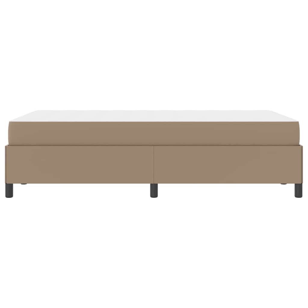 Bedframe met matras Cappuccino 120 x 200 cm Kunstleer