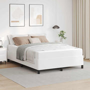 Bedframe 140x190 cm wit kunstleer