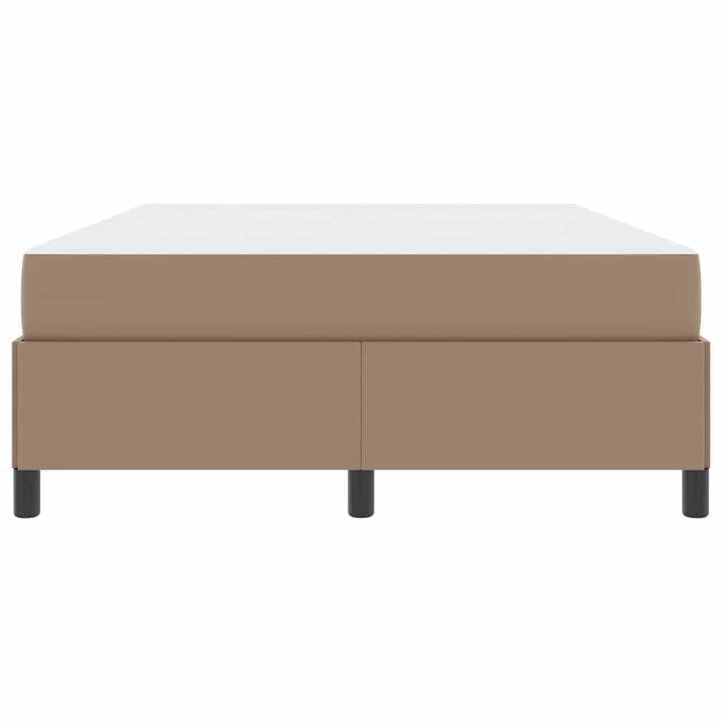 Bedframe met matras Cappuccino 140 x 190 cm Kunstleer