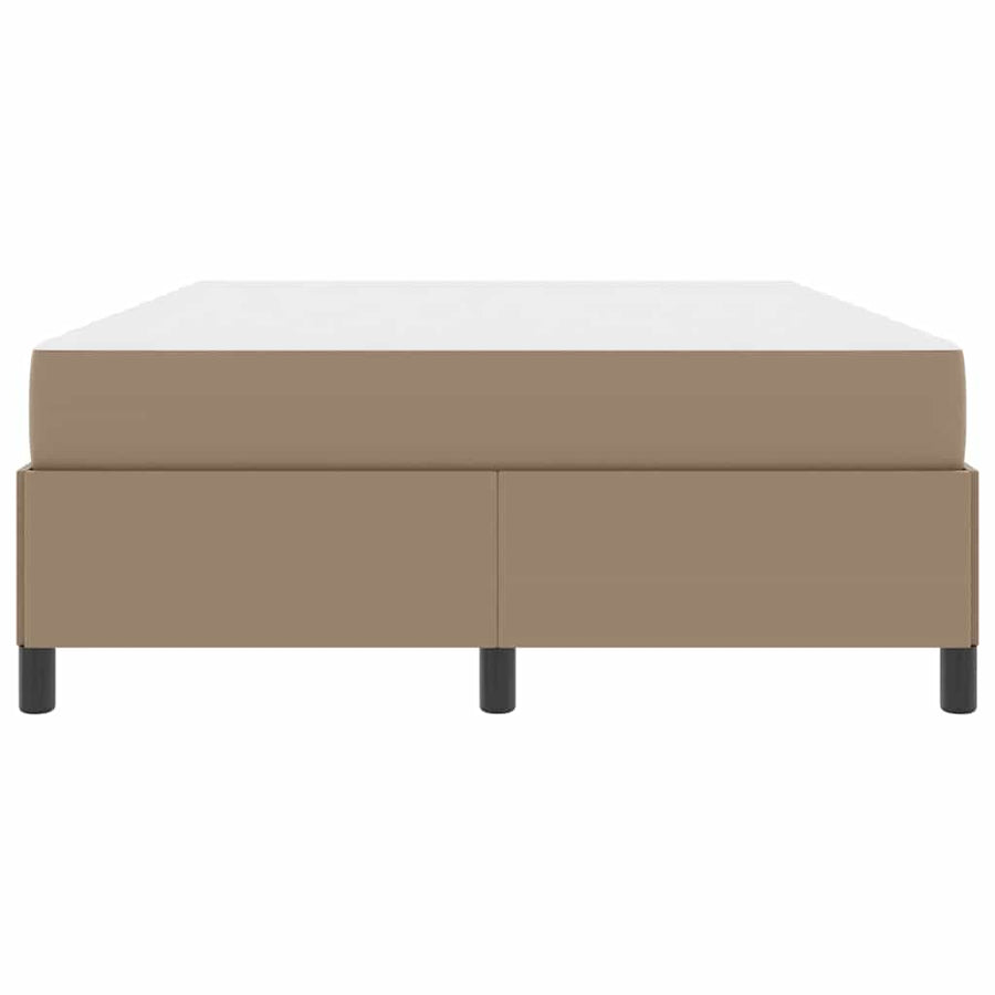 Bedframe met matras Cappuccino 140 x 190 cm Kunstleer