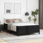 Bed frame with mattress Black 140 x 200 cm Fabric