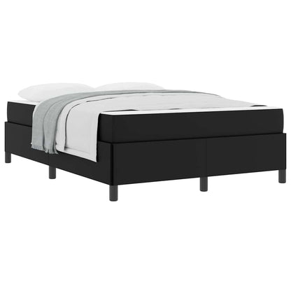 Bedframe met matras Zwart 140 x 200 cm Kunstleer