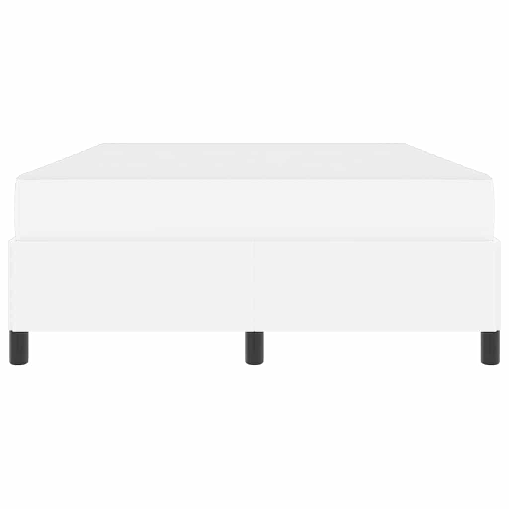 Bedframe met matras Wit 140 x 200 cm Kunstleer