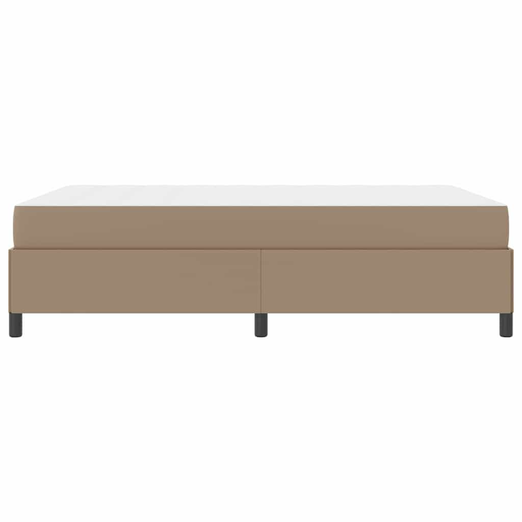 Bedframe met matras Cappuccino 140 x 200 cm Kunstleer