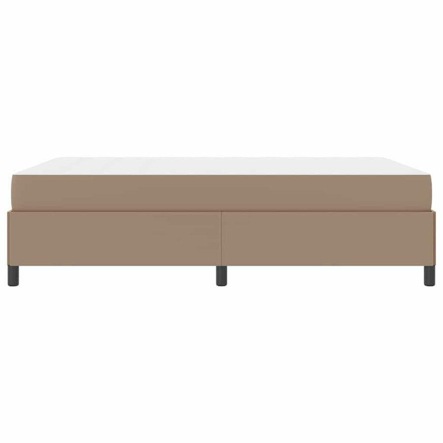 Bedframe met matras Cappuccino 140 x 200 cm Kunstleer