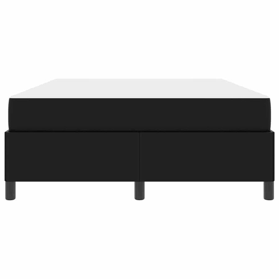 Bedframe met matras Zwart 160 x 200 cm Kunstleer