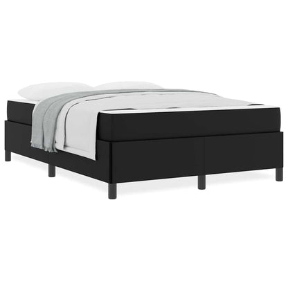 Bedframe met matras Zwart 160 x 200 cm Kunstleer