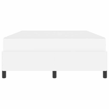 Bedframe met matras Wit 160 x 200 cm Kunstleer