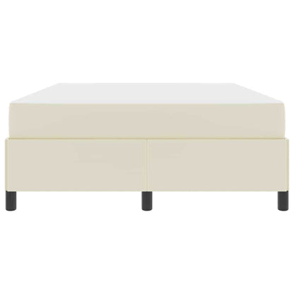 Bedframe met matras Crème 160 x 200 cm Stof