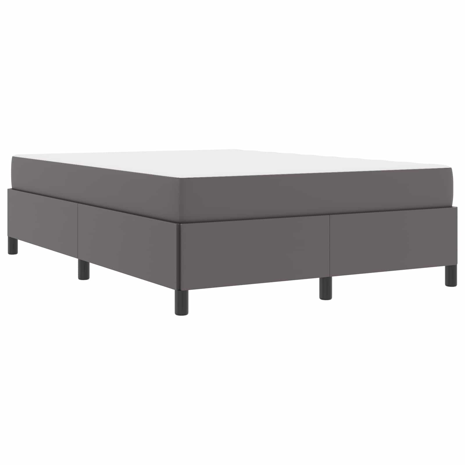 Bedframe met matras Grijs 160 x 200 cm Stof