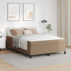 Bedframe met matras 160x200 cm cappuccino kunstleer