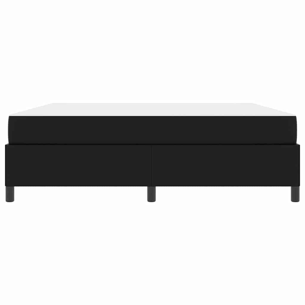 Bedframe met matras Zwart 180 x 200 cm Kunstleer