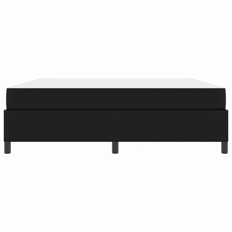 Bedframe met matras Zwart 180 x 200 cm Kunstleer