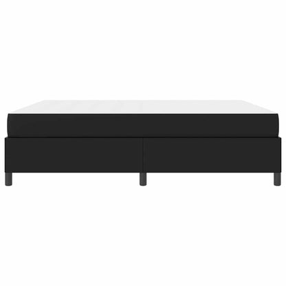 Bedframe met matras Zwart 180 x 200 cm Kunstleer
