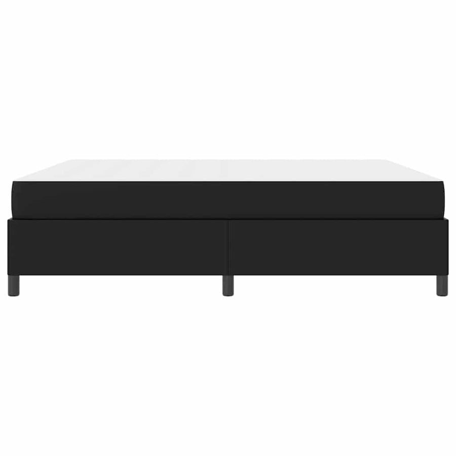 Bedframe met matras Zwart 180 x 200 cm Kunstleer