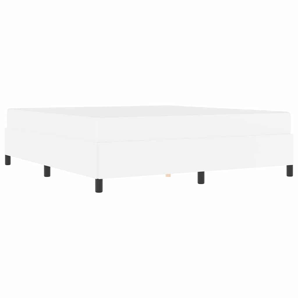 Bedframe met matras Wit 180 x 200 cm Kunstleer