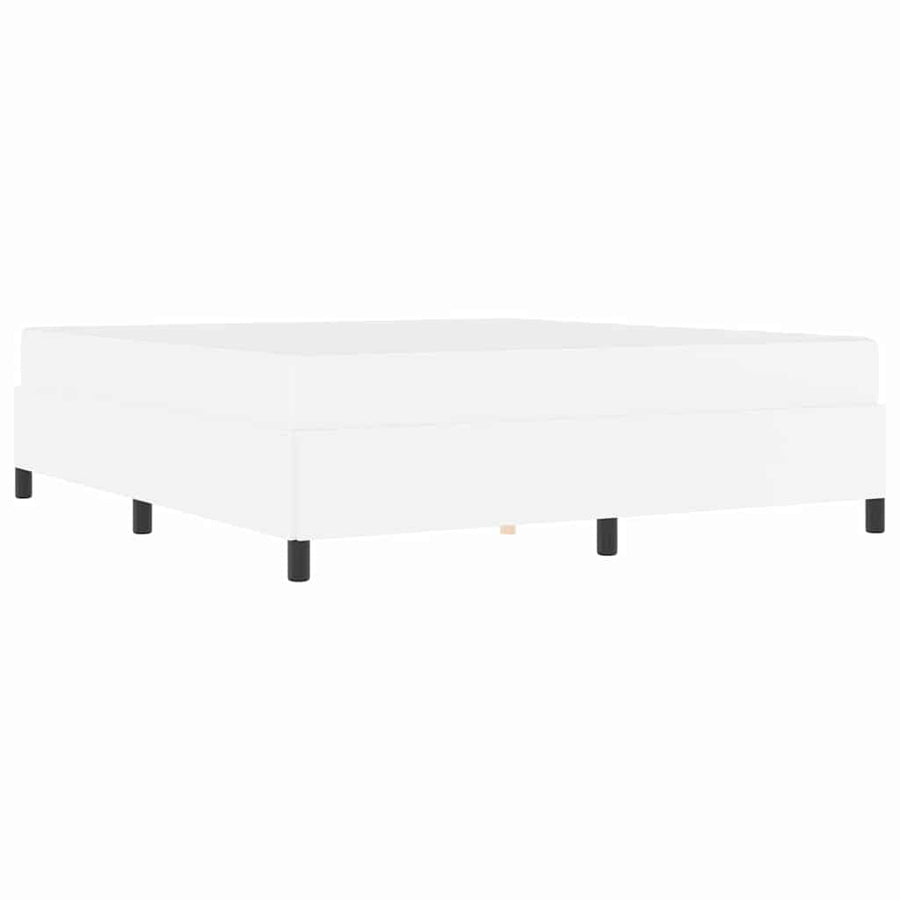 Bedframe met matras Wit 180 x 200 cm Kunstleer