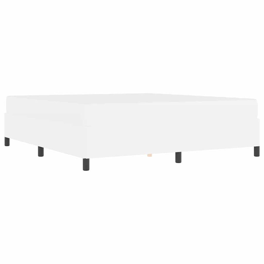 Bedframe met matras Wit 180 x 200 cm Kunstleer