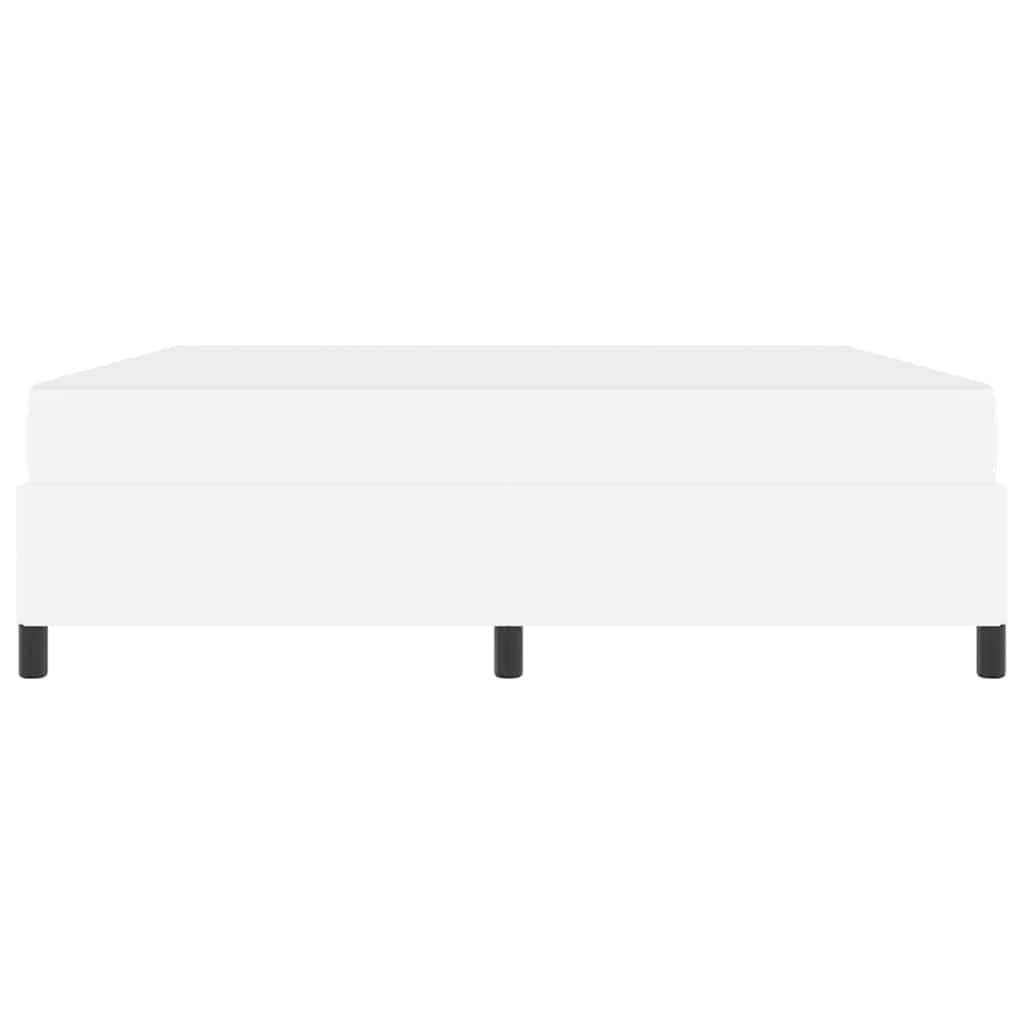 Bedframe met matras Wit 180 x 200 cm Kunstleer