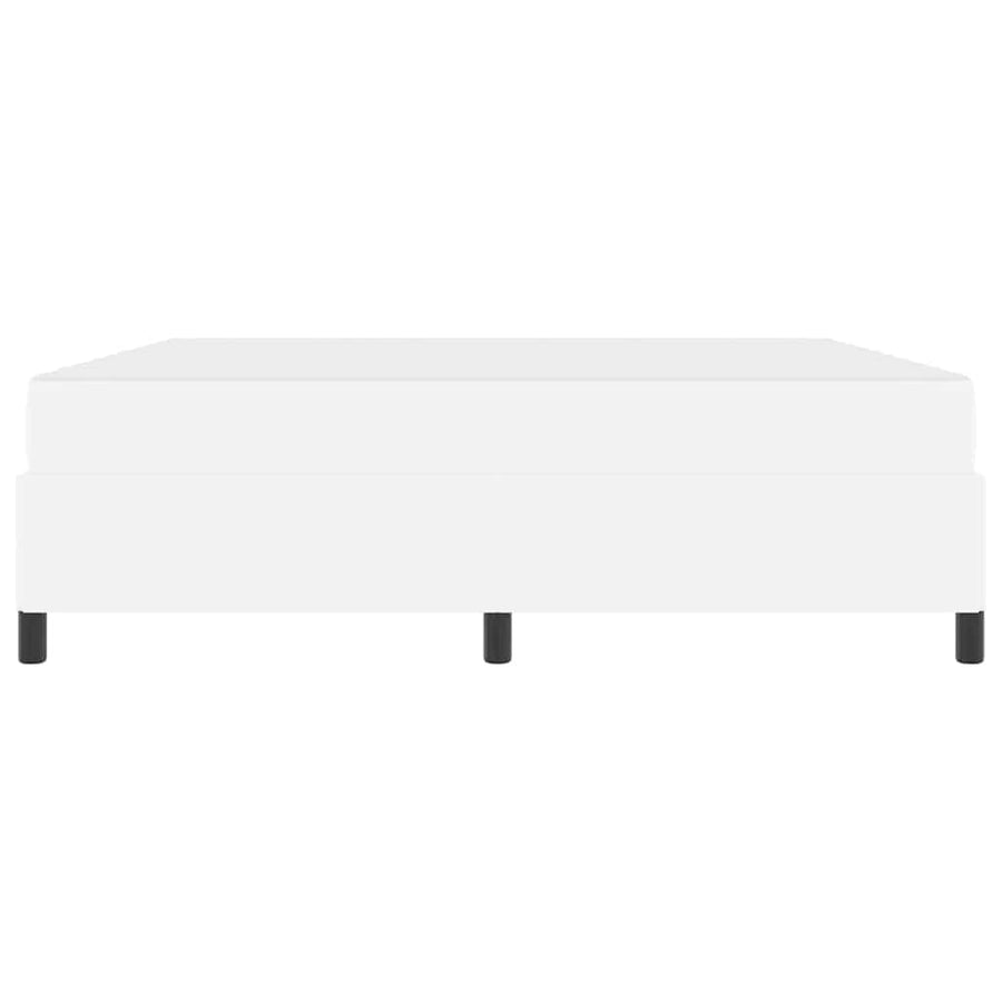 Bedframe met matras Wit 180 x 200 cm Kunstleer