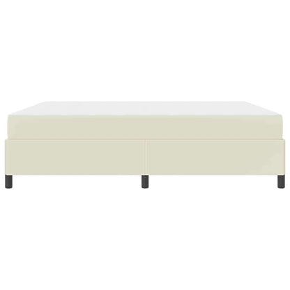 Bedframe met matras Crème 180 x 200 cm Stof