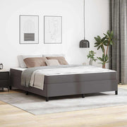 Bedframe met matras 180x200 cm grijs kunstleer