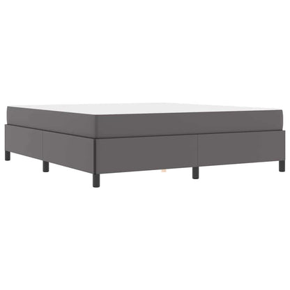 Bedframe met matras Grijs 180 x 200 cm Kunstleer