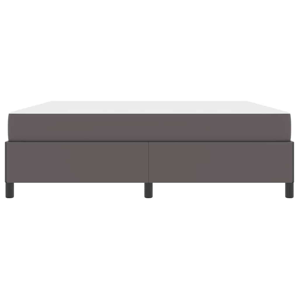 Bedframe met matras Grijs 180 x 200 cm Kunstleer