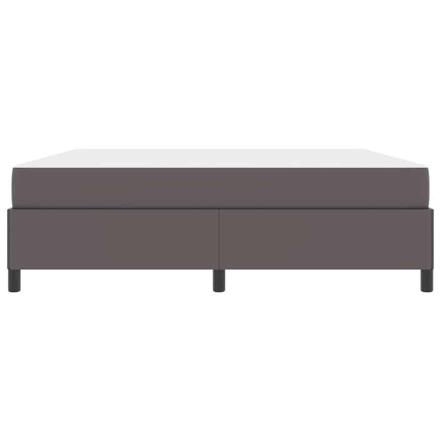 Bedframe met matras Grijs 180 x 200 cm Kunstleer