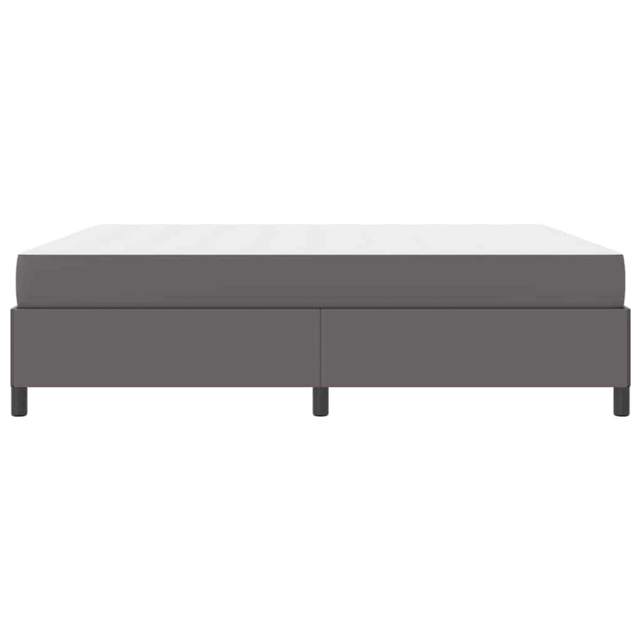Bedframe met matras Grijs 180 x 200 cm Kunstleer