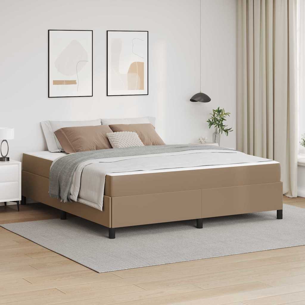 Bedframe met matras Cappuccino 180 x 200 cm Stof
