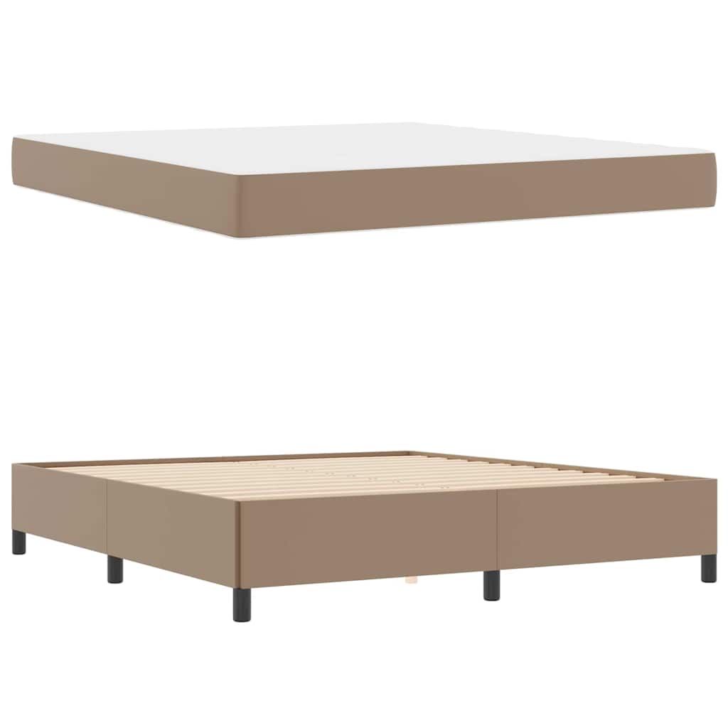 Bedframe met matras Cappuccino 180 x 200 cm Stof