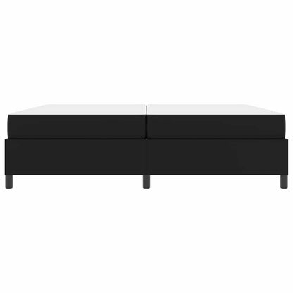 Bedframe met matras Zwart 200 x 200 cm Kunstleer