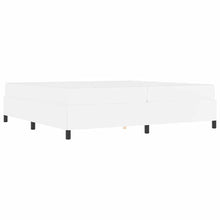 Bedframe met matras Wit 200 x 200 cm Kunstleer