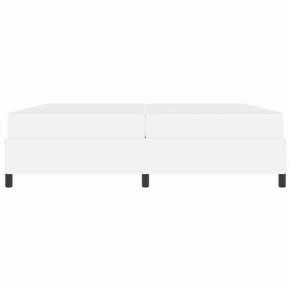 Bedframe met matras Wit 200 x 200 cm Kunstleer