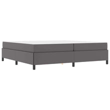 Bedframe met matras Grijs 200 x 200 cm Kunstleer