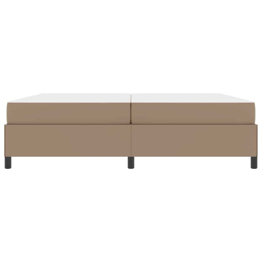 Bedframe met matras Cappuccino 200 x 200 cm Kunstleer