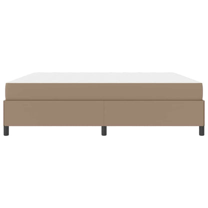 Bedframe met matras Cappuccino 200 x 200 cm Kunstleer