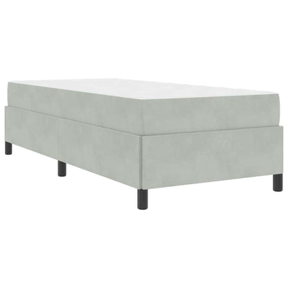 Bedframe Anders Wit en lichtgrijs 80 x 200 cm Fluweel